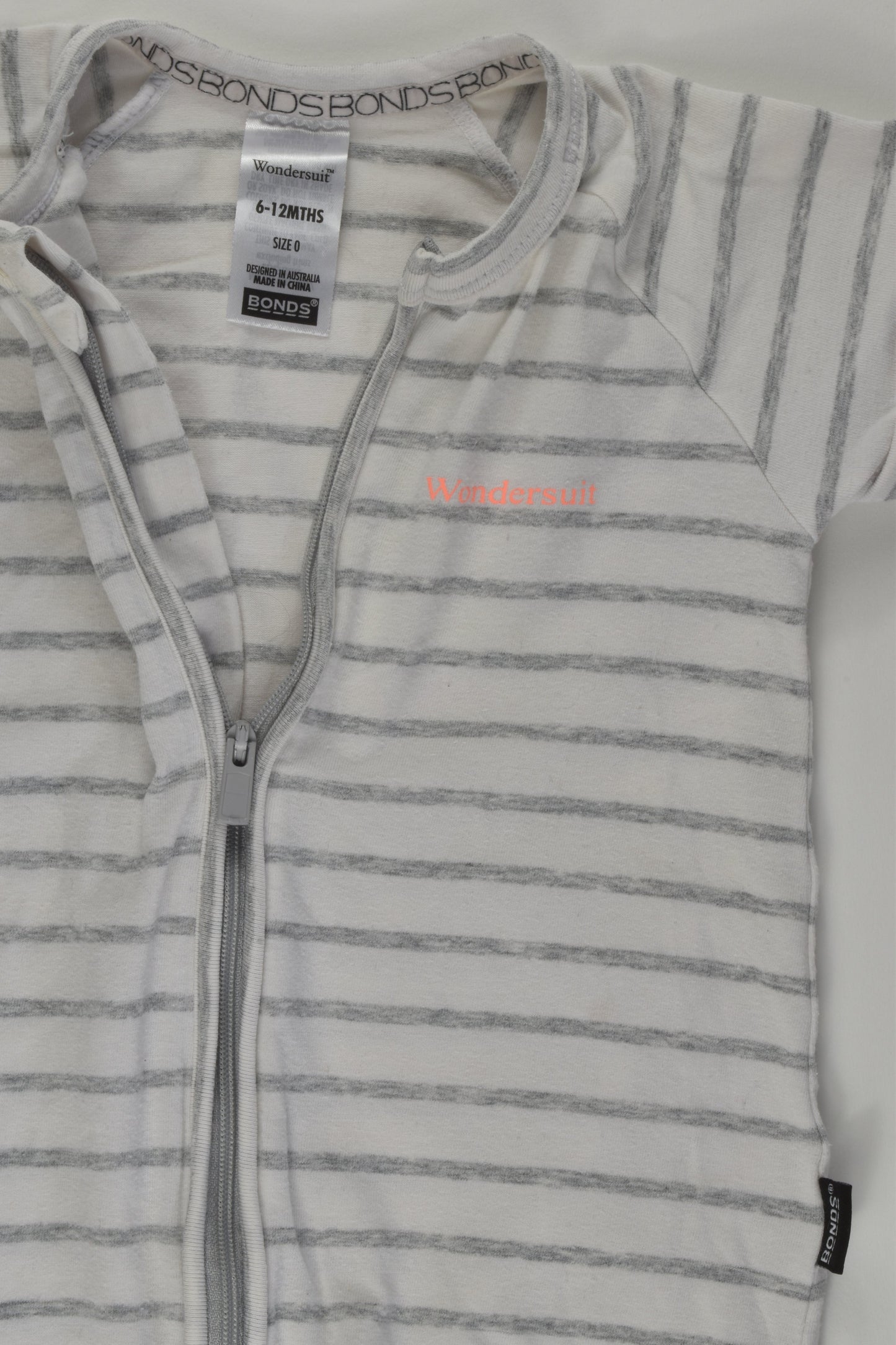Bonds Size 0 Striped Short Wondersuit