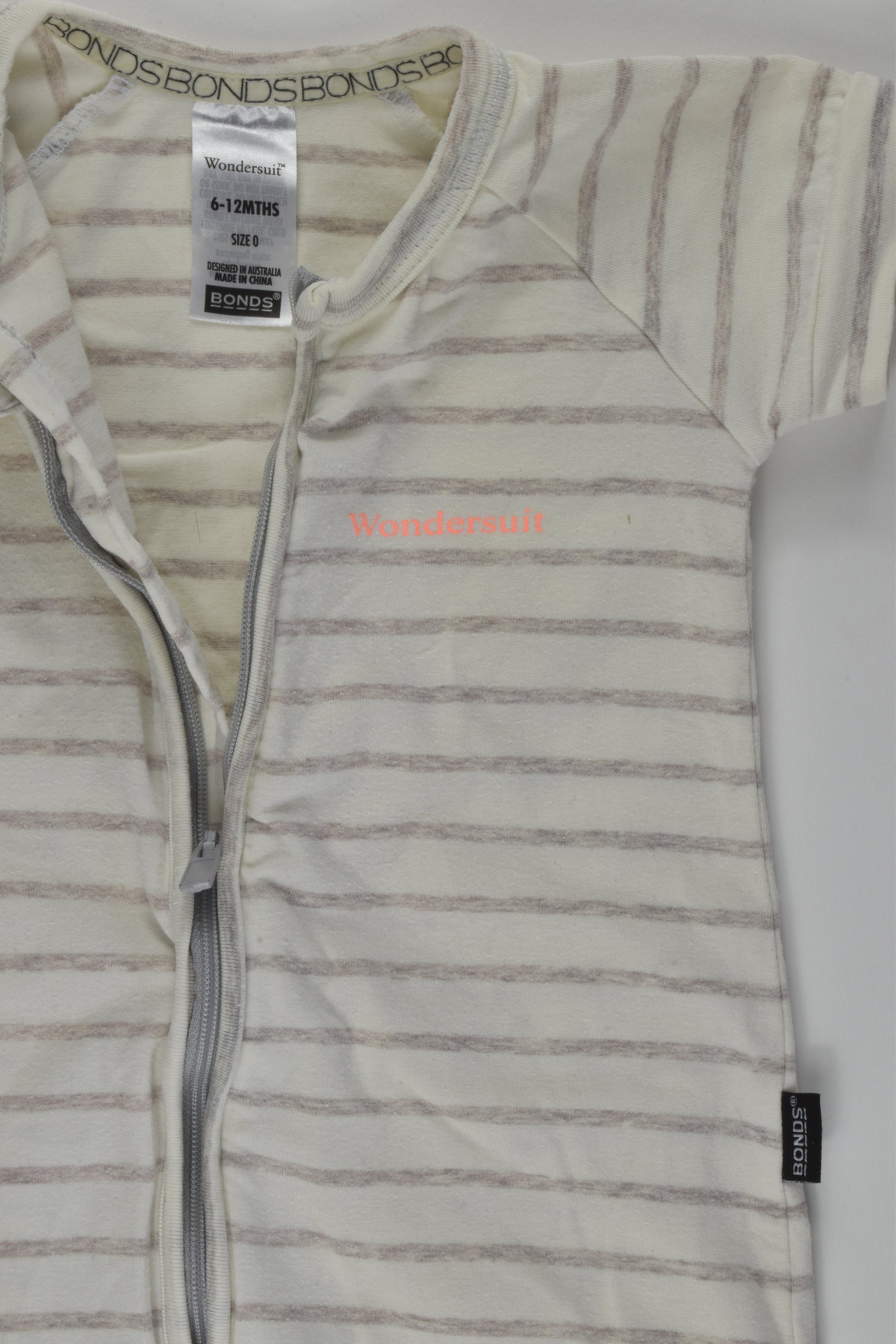 Bonds Size 0 Striped Short Wondersuit