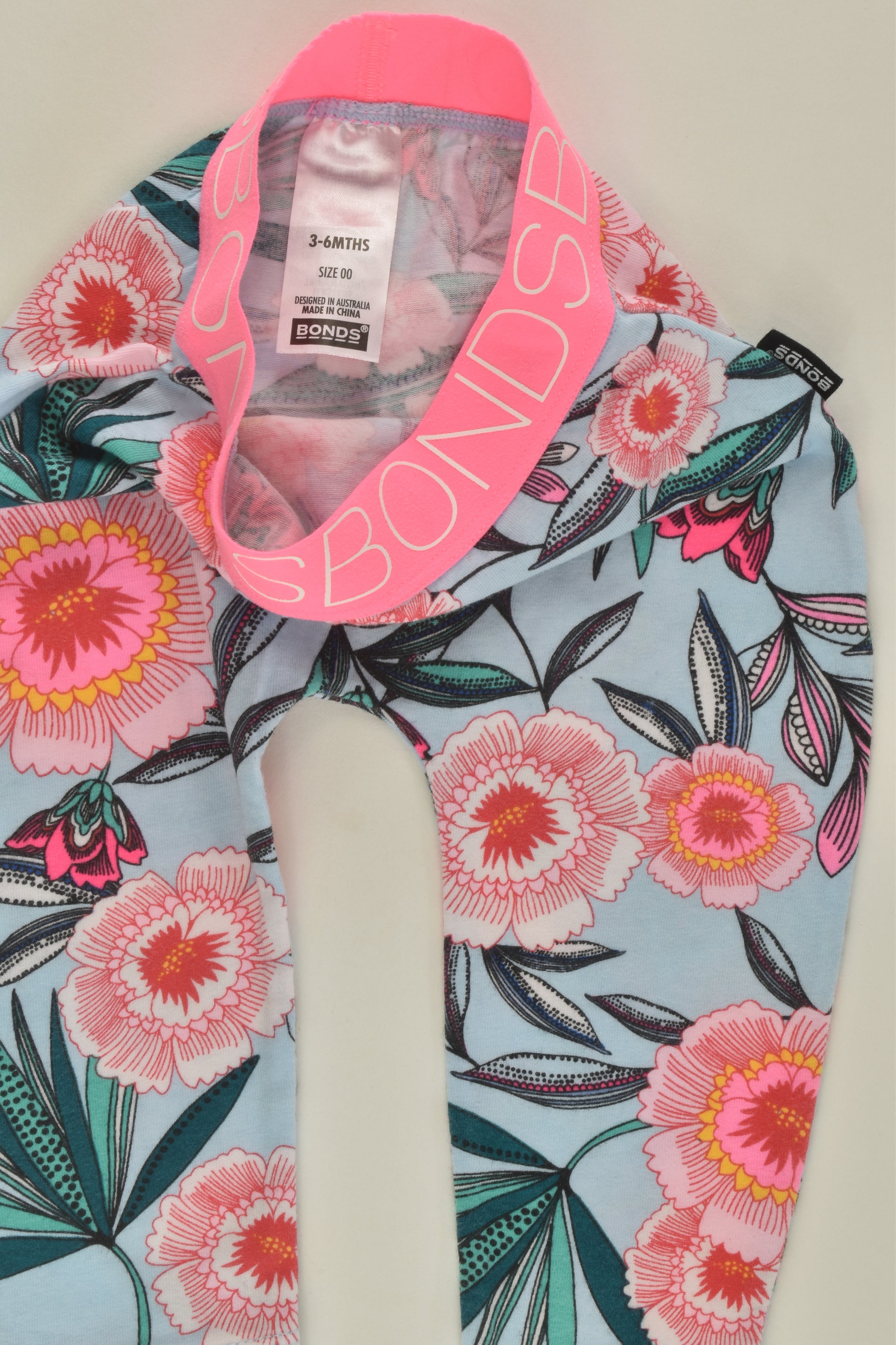 Bonds Size 00 Floral Leggings