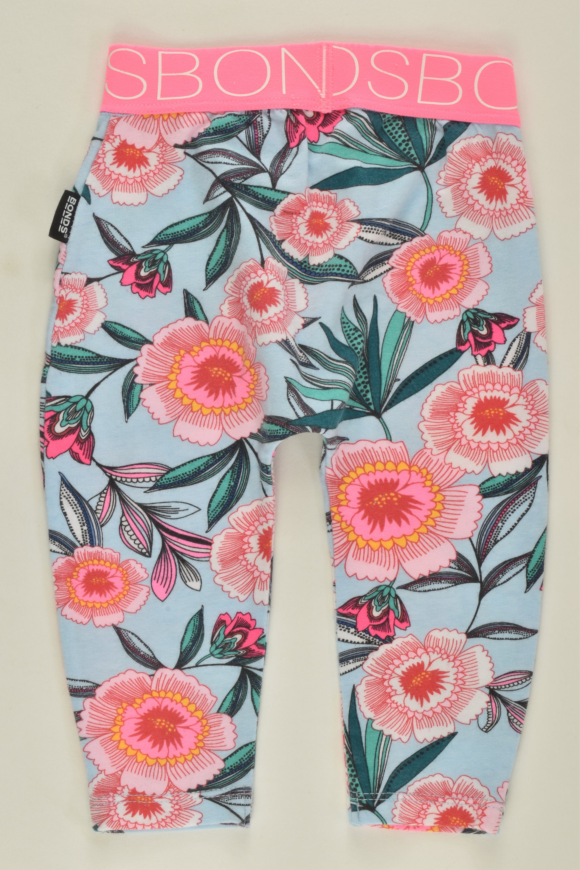 Bonds Size 00 Floral Leggings