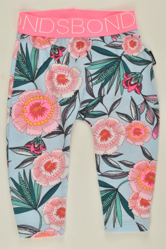 Bonds Size 00 Floral Leggings