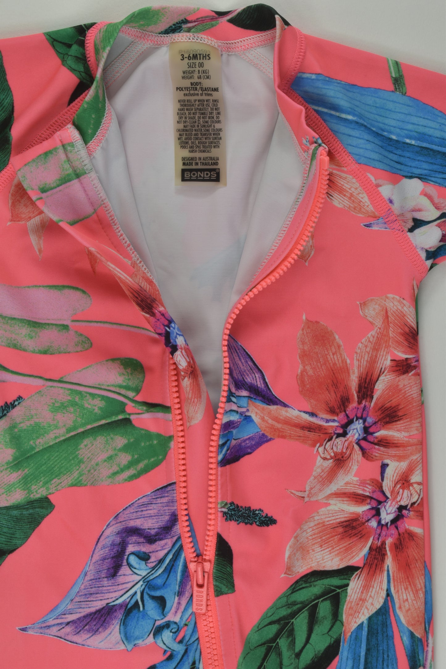 Bonds Size 00 Floral Rashie Suit