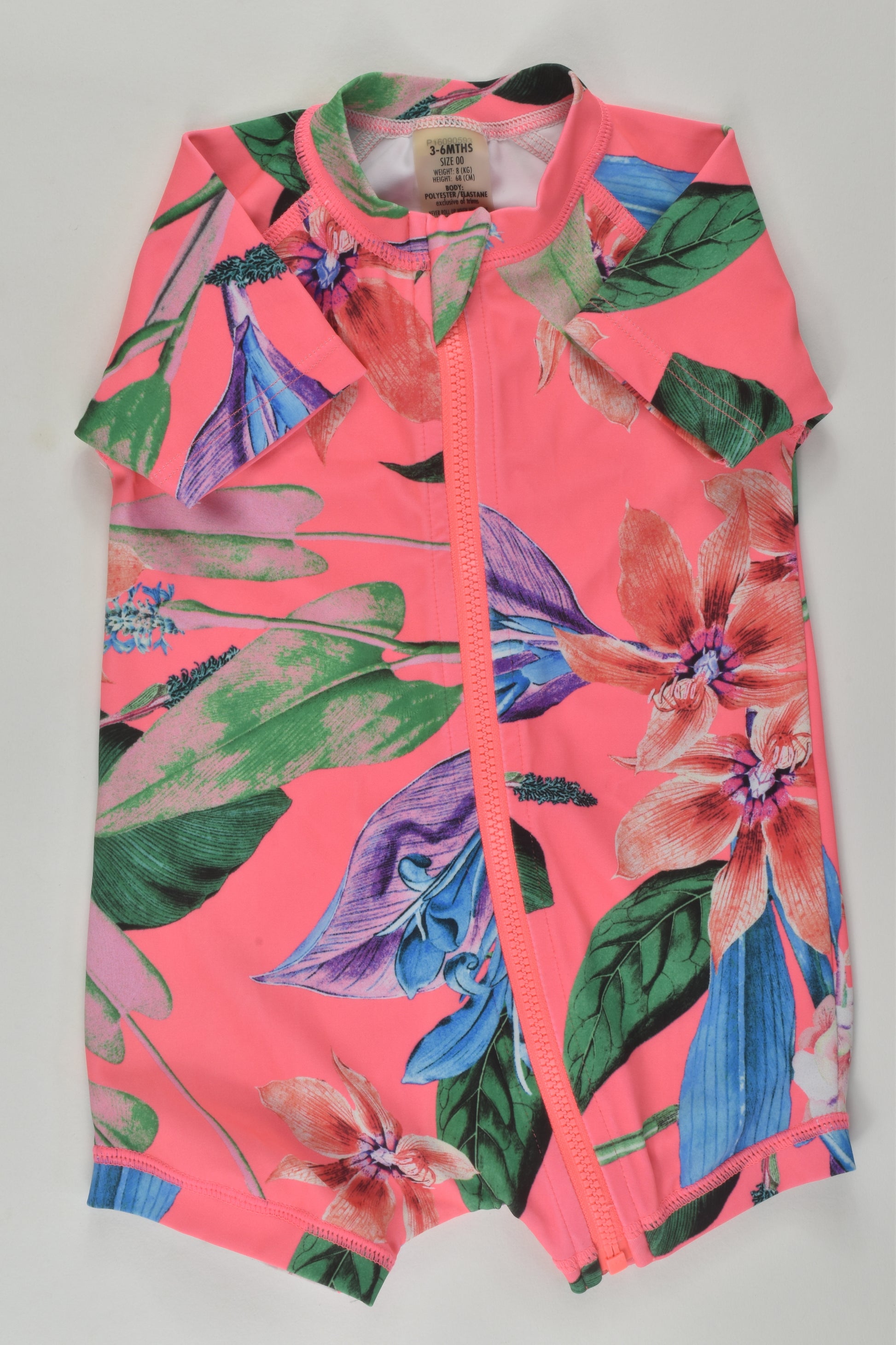 Bonds Size 00 Floral Rashie Suit
