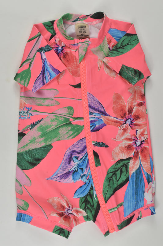 Bonds Size 00 Floral Rashie Suit