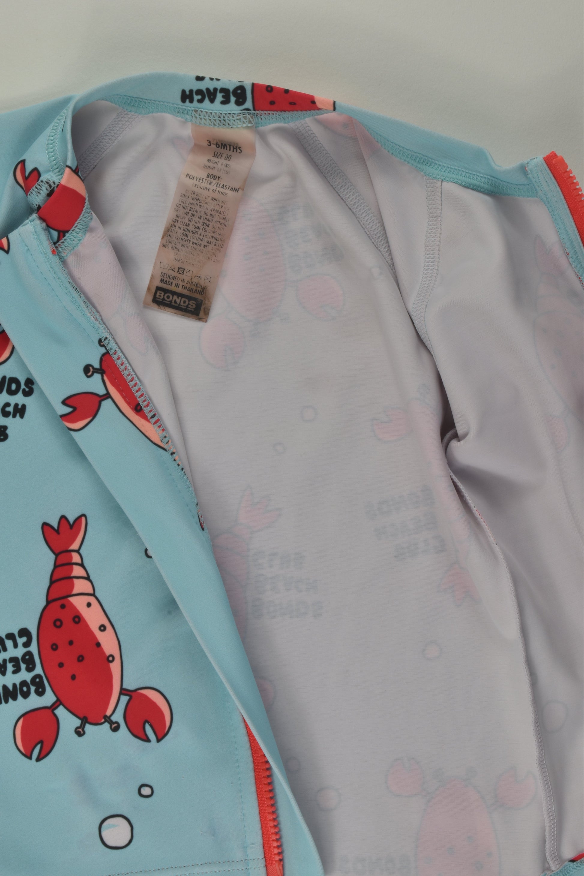 Bonds Size 00 Lobster Rashie Top