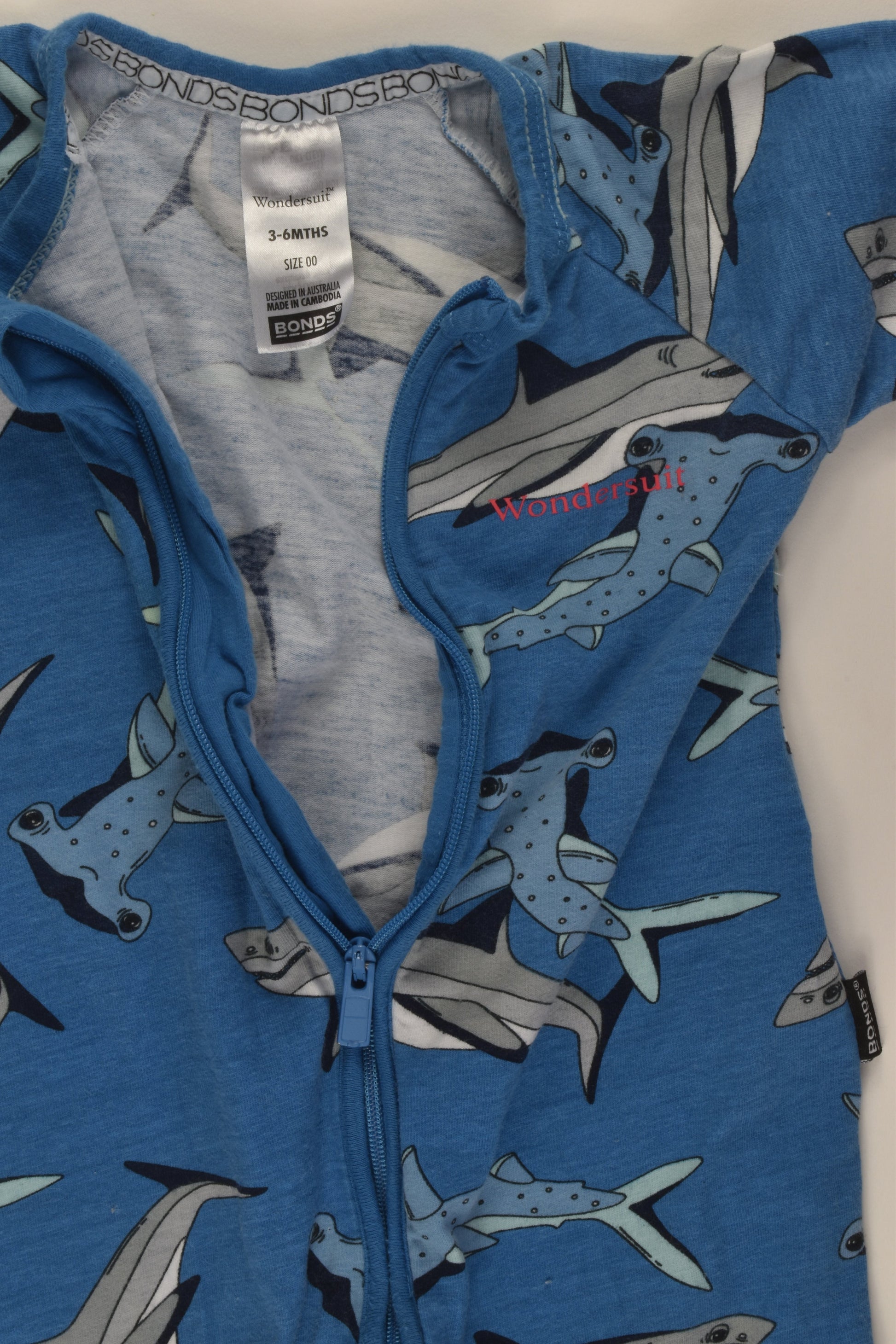 Bonds Size 00 Shark Wondersuit