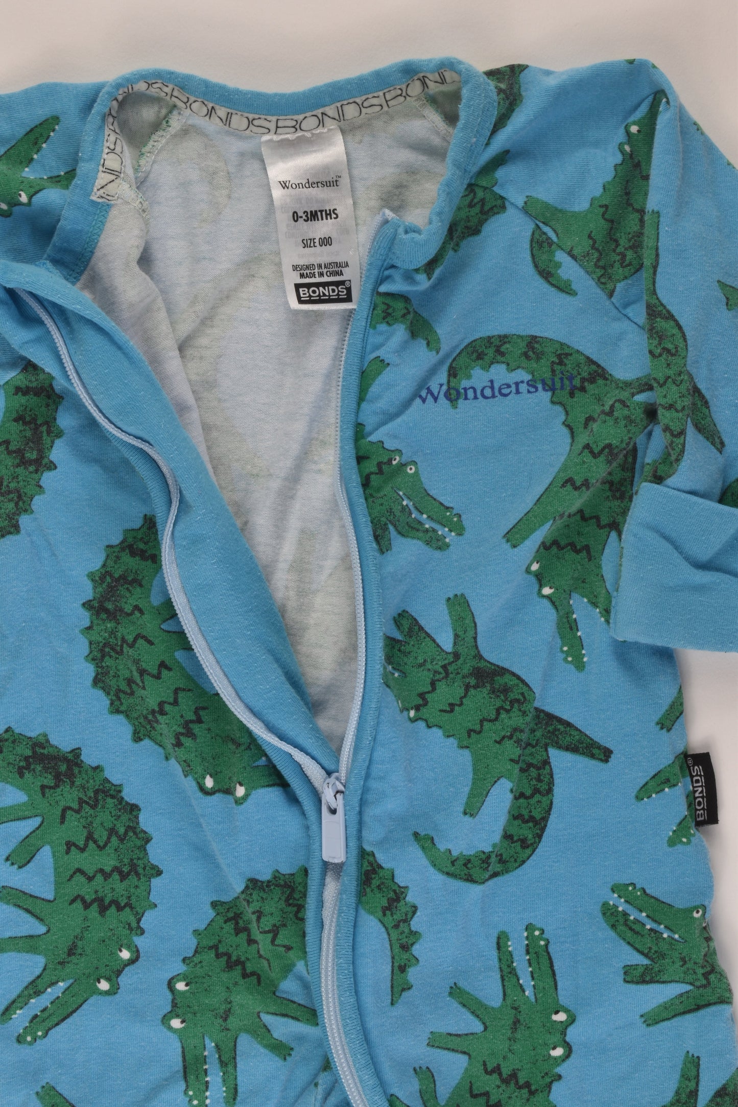 Bonds Size 000 Crocodile Wondersuit