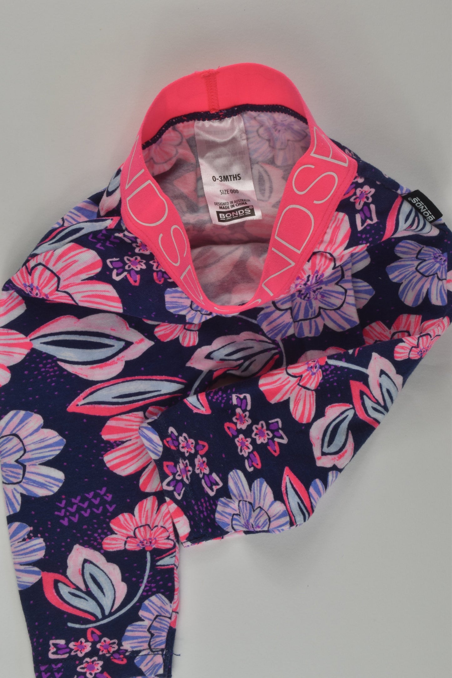 Bonds Size 000 Floral Leggings