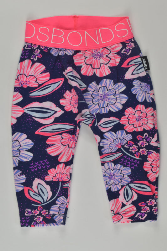 Bonds Size 000 Floral Leggings