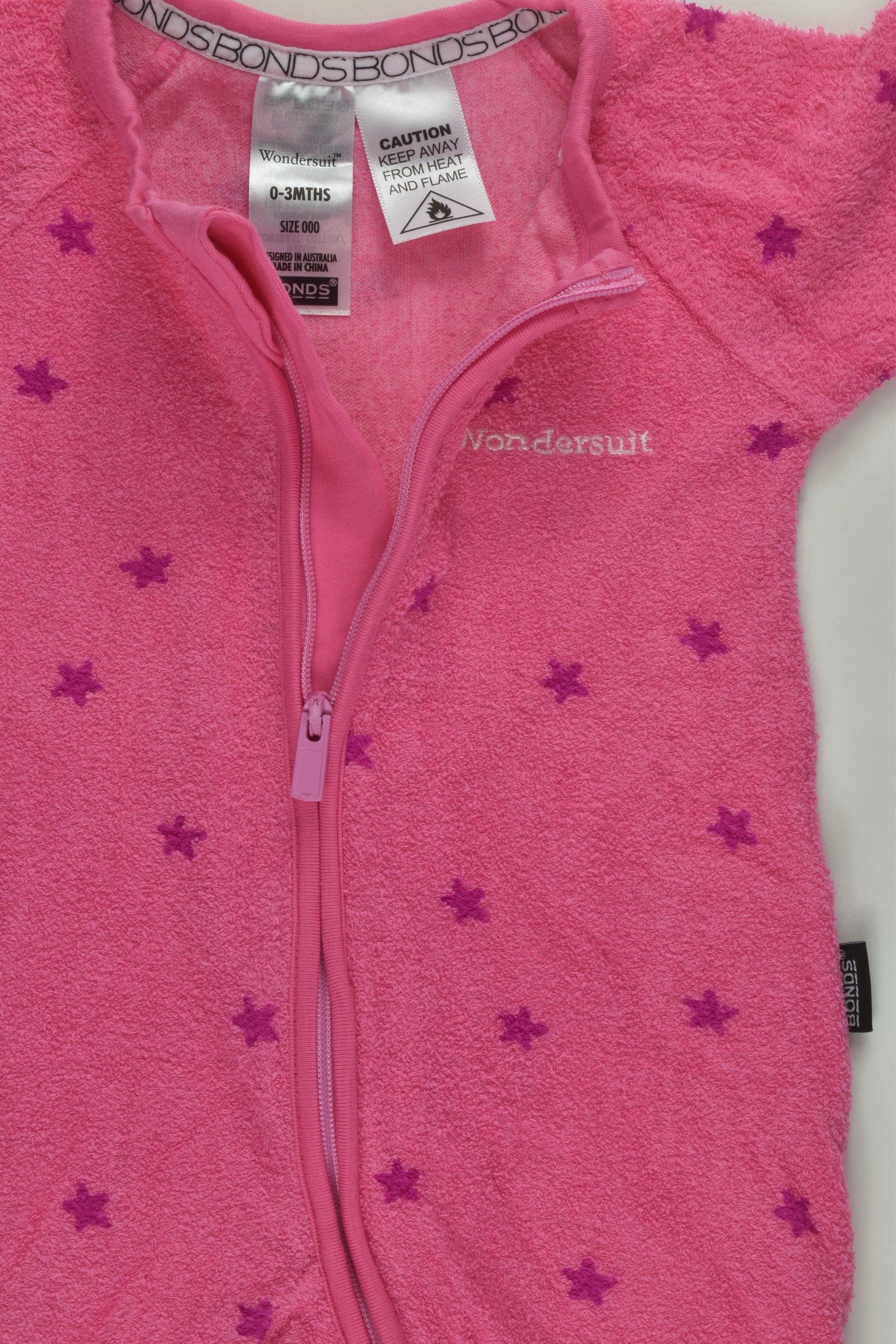 Bonds Size 000 Star Terry Wondersuit