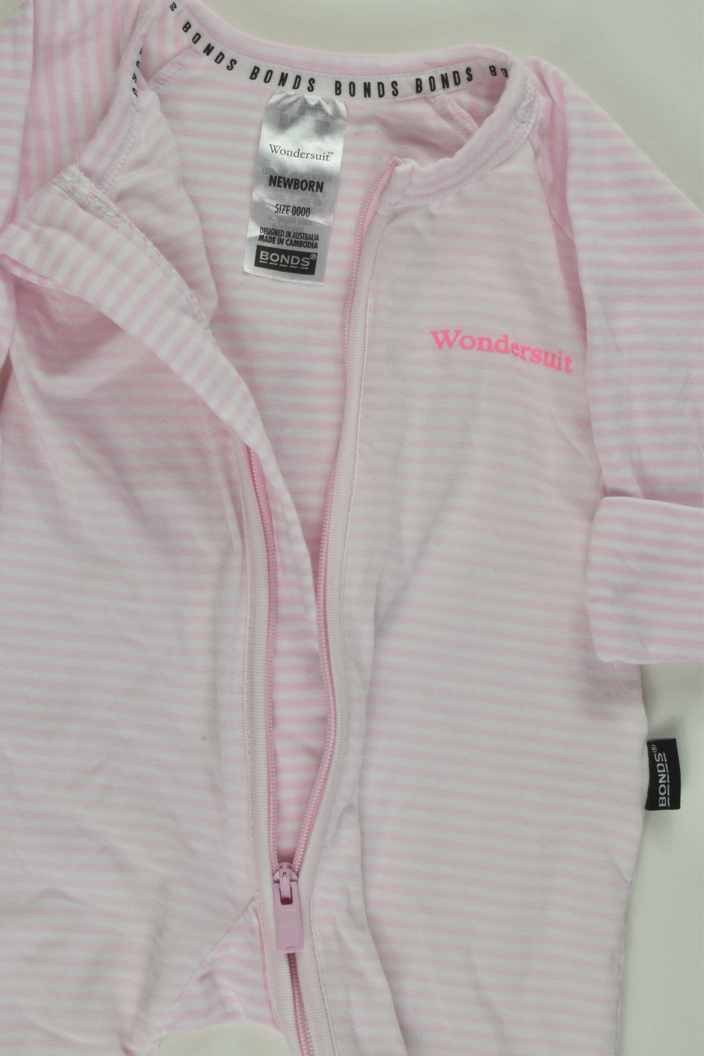 Bonds Size 0000 Striped Wondersuit
