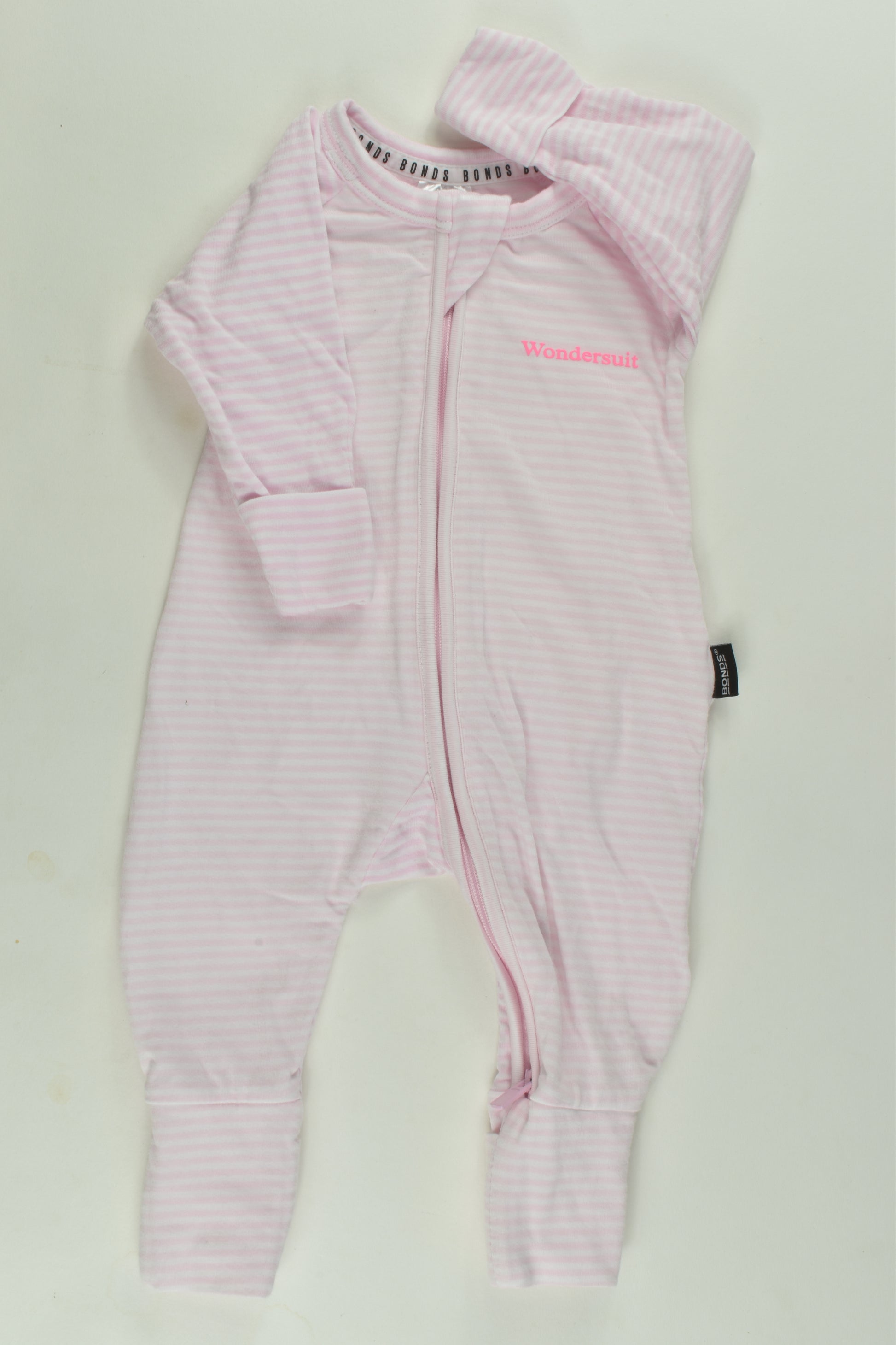 Bonds Size 0000 Striped Wondersuit