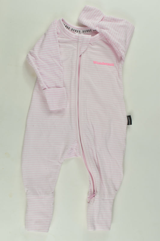 Bonds Size 0000 Striped Wondersuit