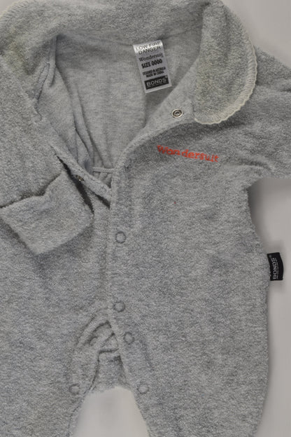 Bonds Size 0000 Terry Wondersuit