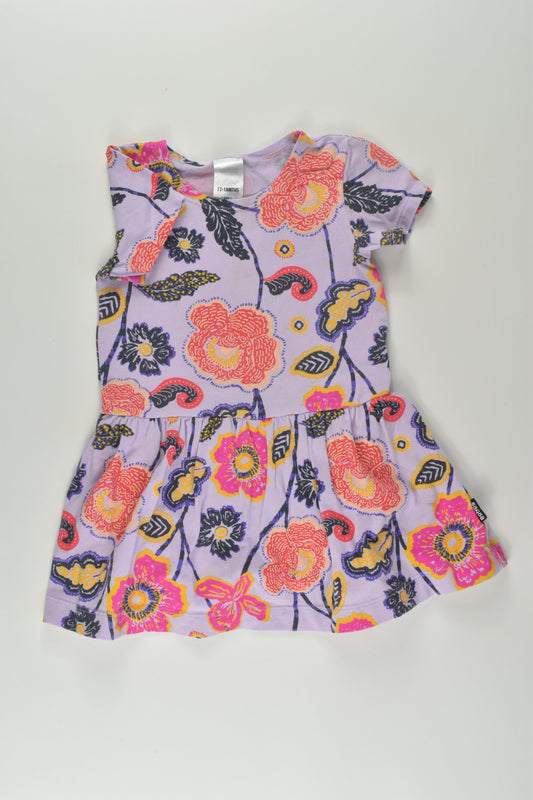 Bonds Size 1 Floral Bodysuit Dress