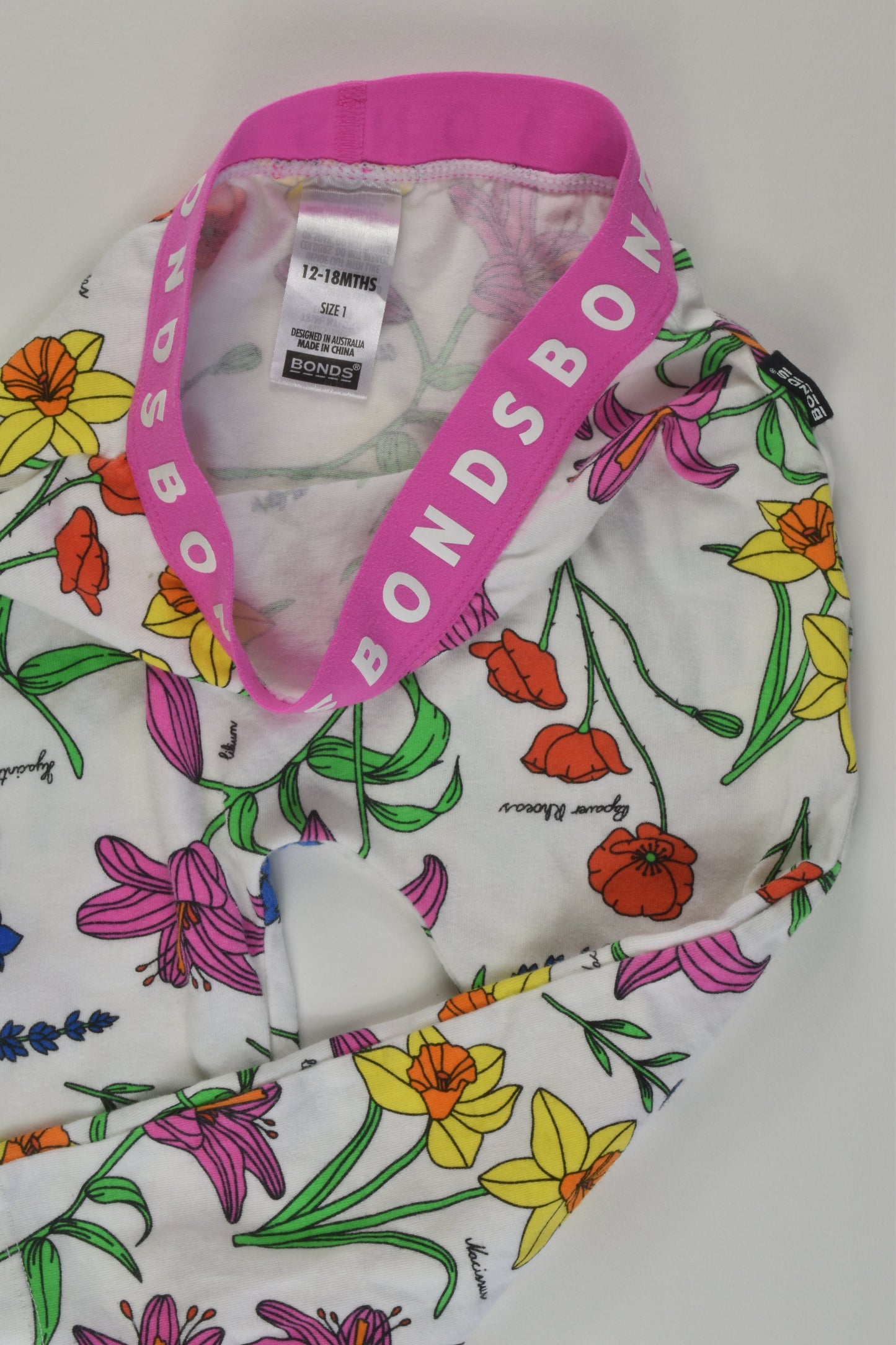 Bonds Size 1 Floral Leggings
