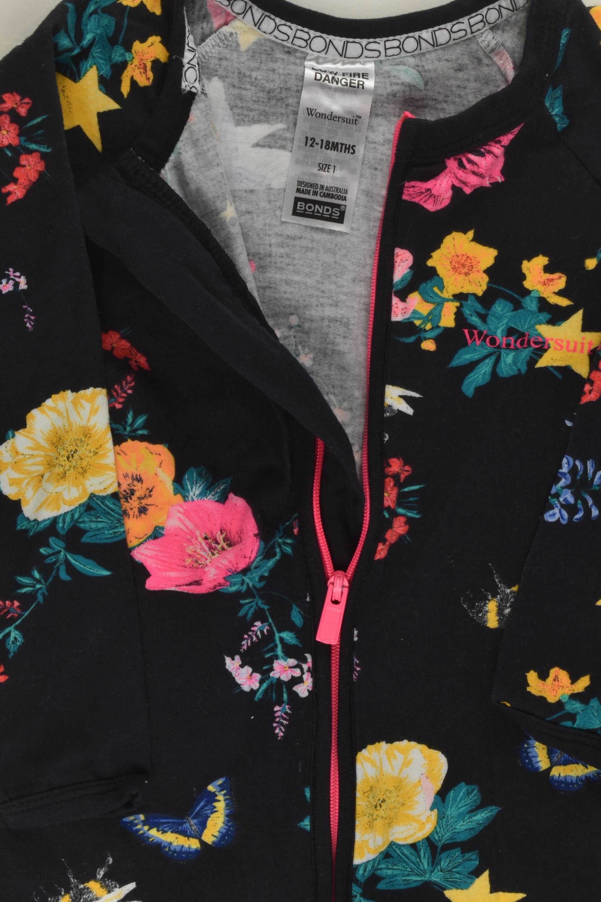 Bonds Size 1 Floral Wondersuit
