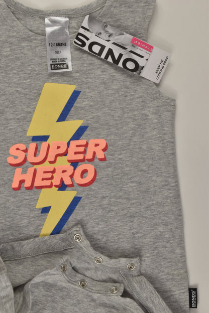 Bonds Size 1 'Superhero' Short Romper