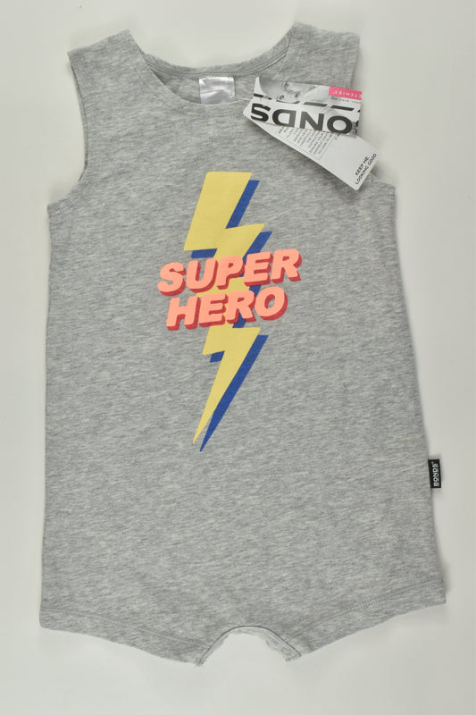 Bonds Size 1 'Superhero' Short Romper