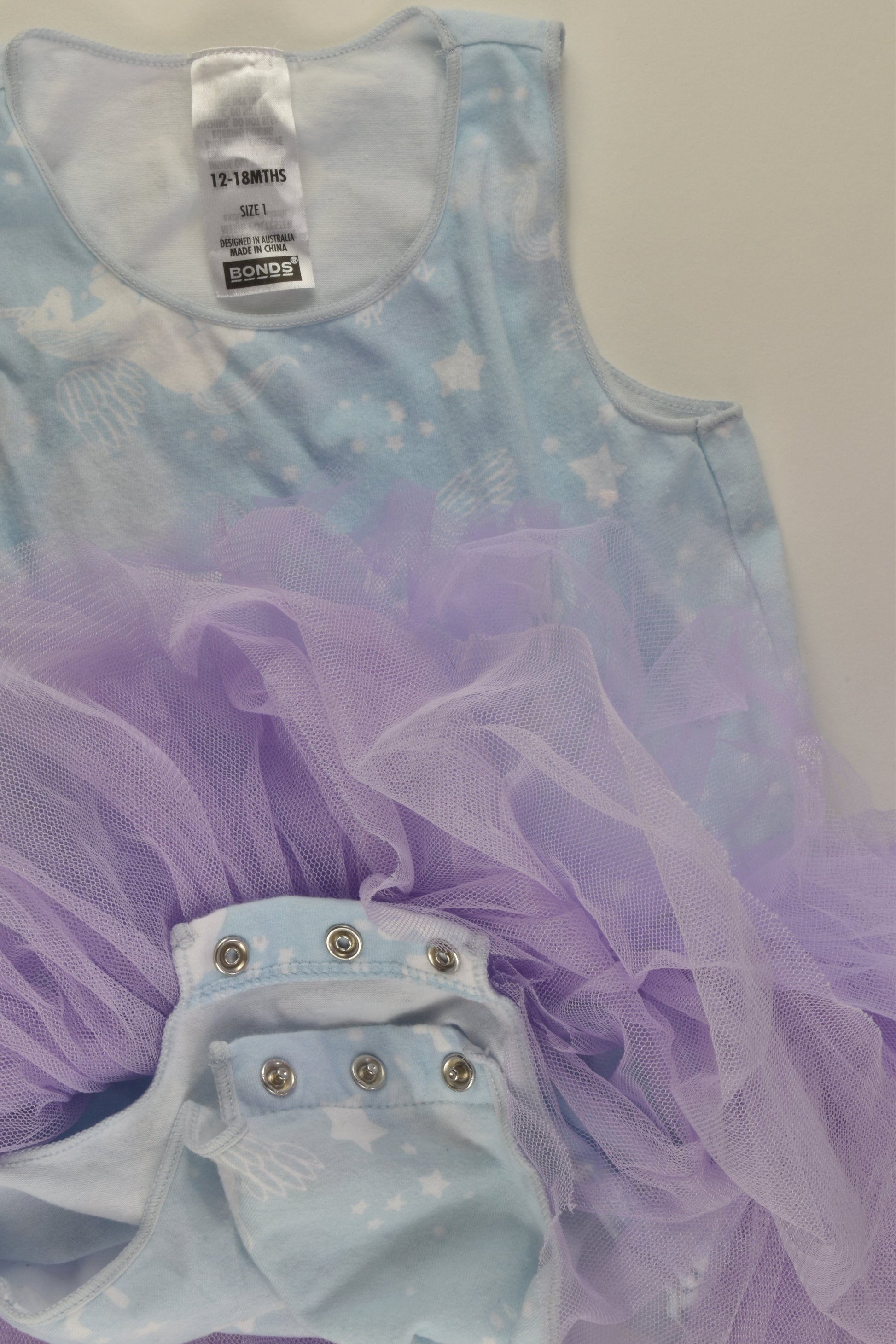 Bonds Size 1 Unicorn Tutu Outfit