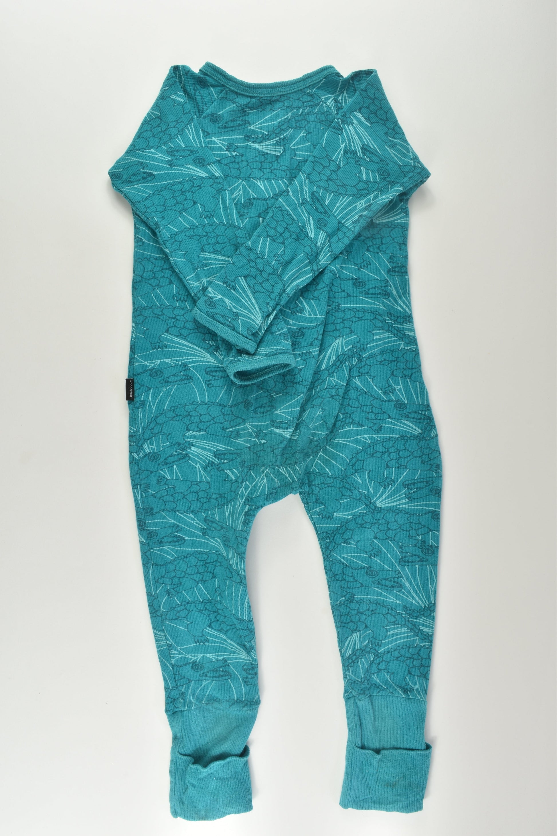 Bonds Size 2 Crocodile Ribbed Wondersuit