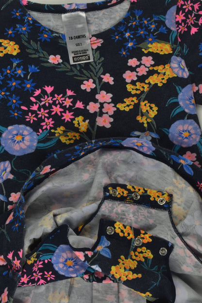 Bonds Size 2 Floral Outfit