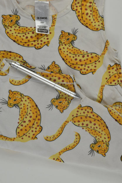 Bonds Size 2 Leopard Short Romper
