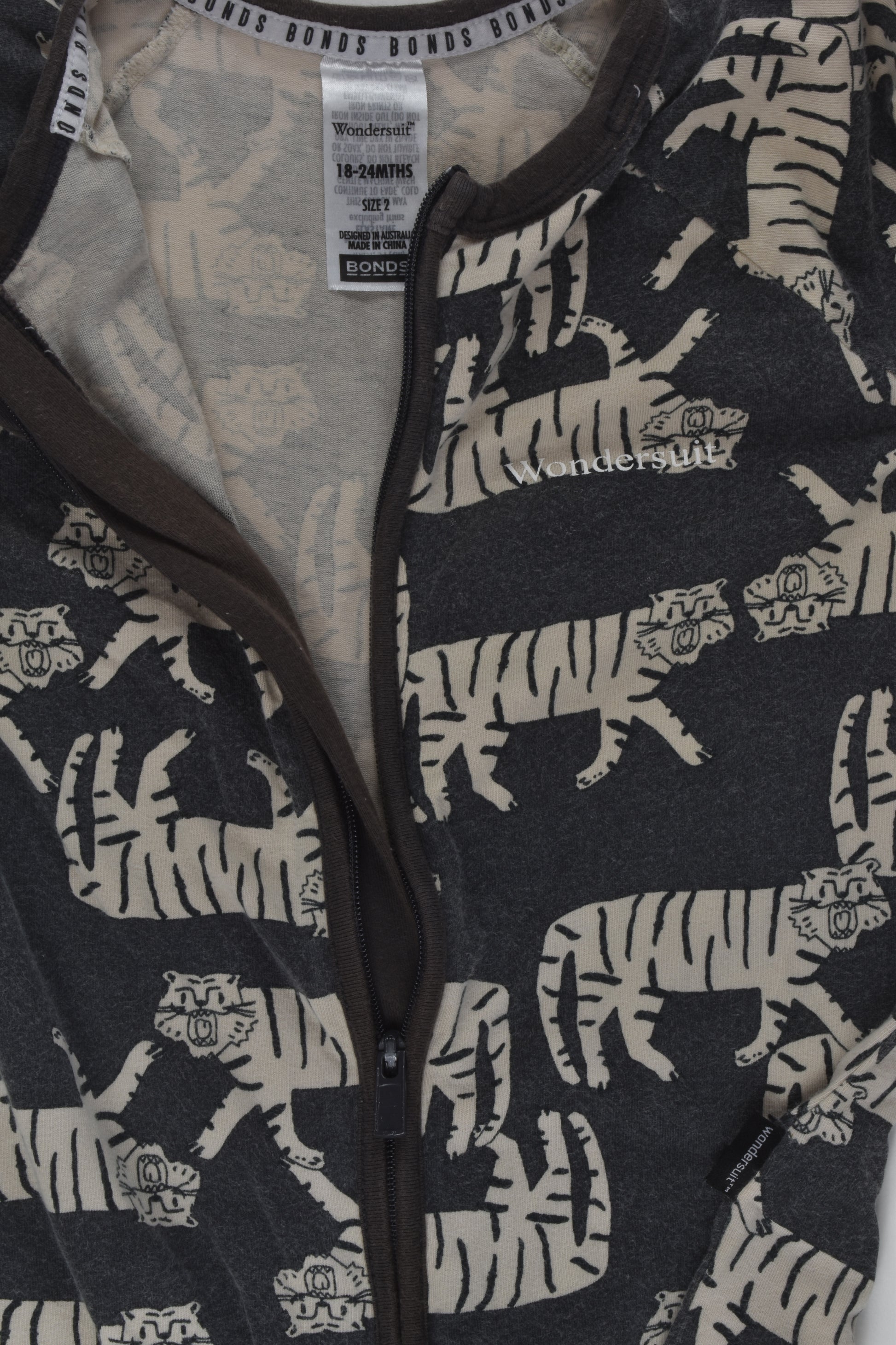 Bonds Size 2 Tiger Wondersuit