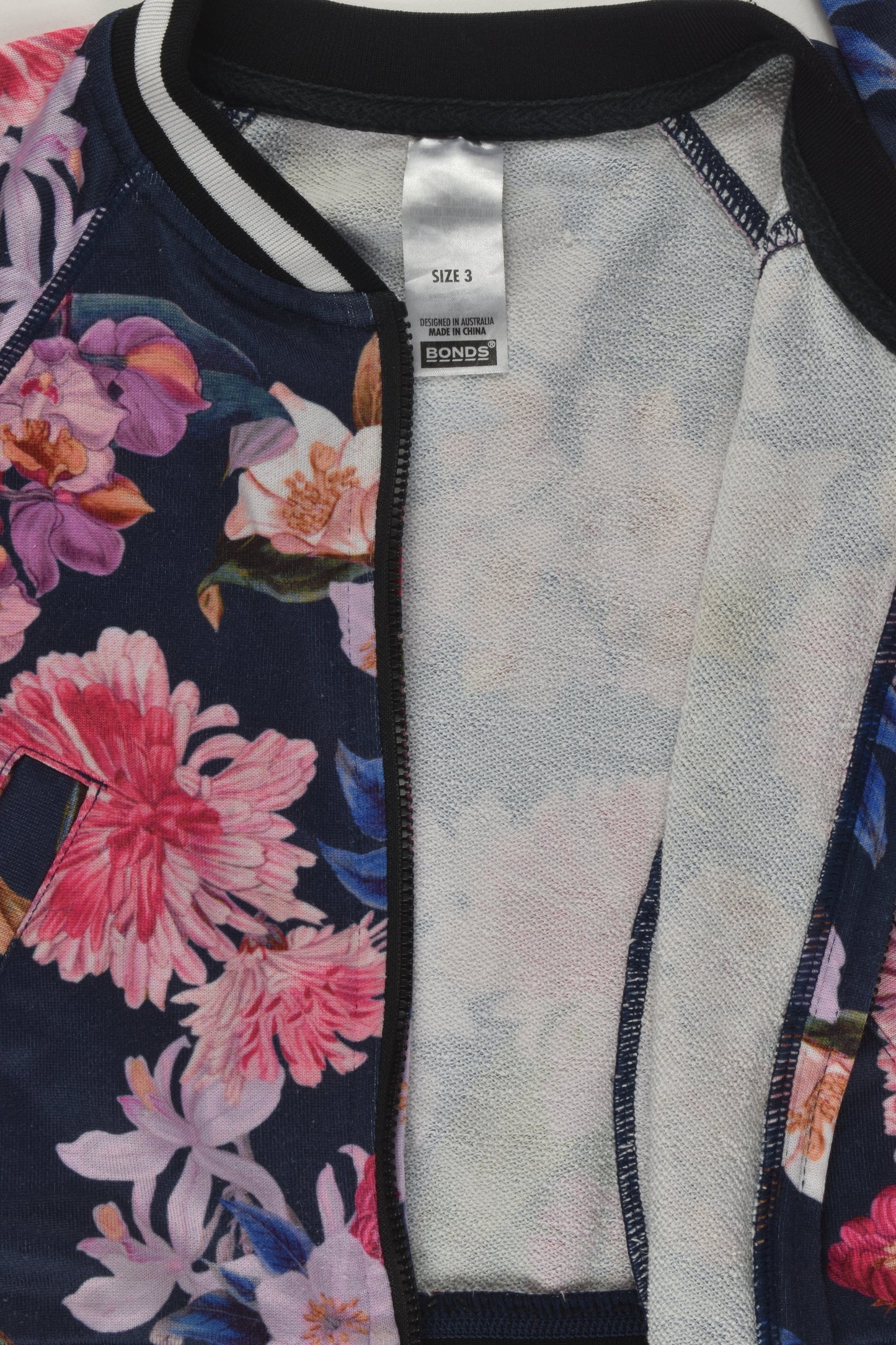 Bonds Size 3 Floral Zip Jumper