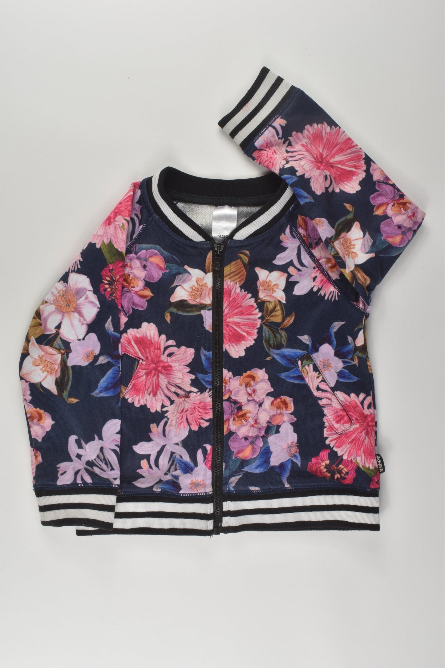Bonds Size 3 Floral Zip Jumper