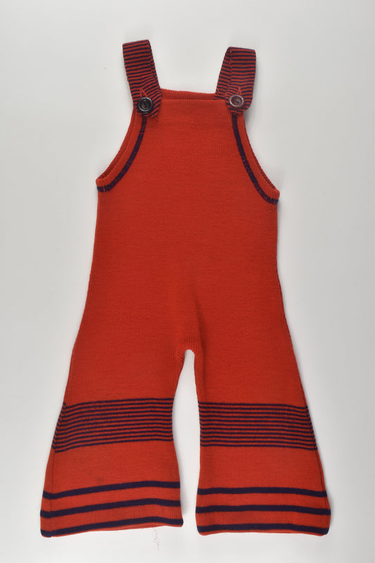 Brand Unknown Size 0-1 Vintage Knit Overalls