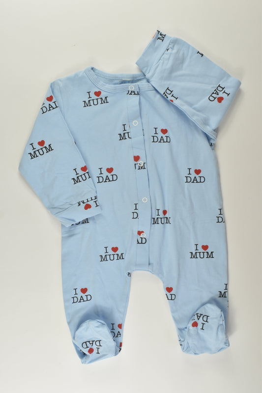 Brand Unknown Size 00 Footed Romper
