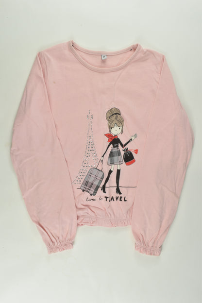 Brand Unknown Size 8 'Time to Travel' Top