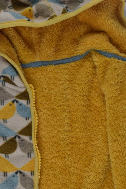 Brand Unknown Size approx 5 Bird Fleeze Zip Jumper