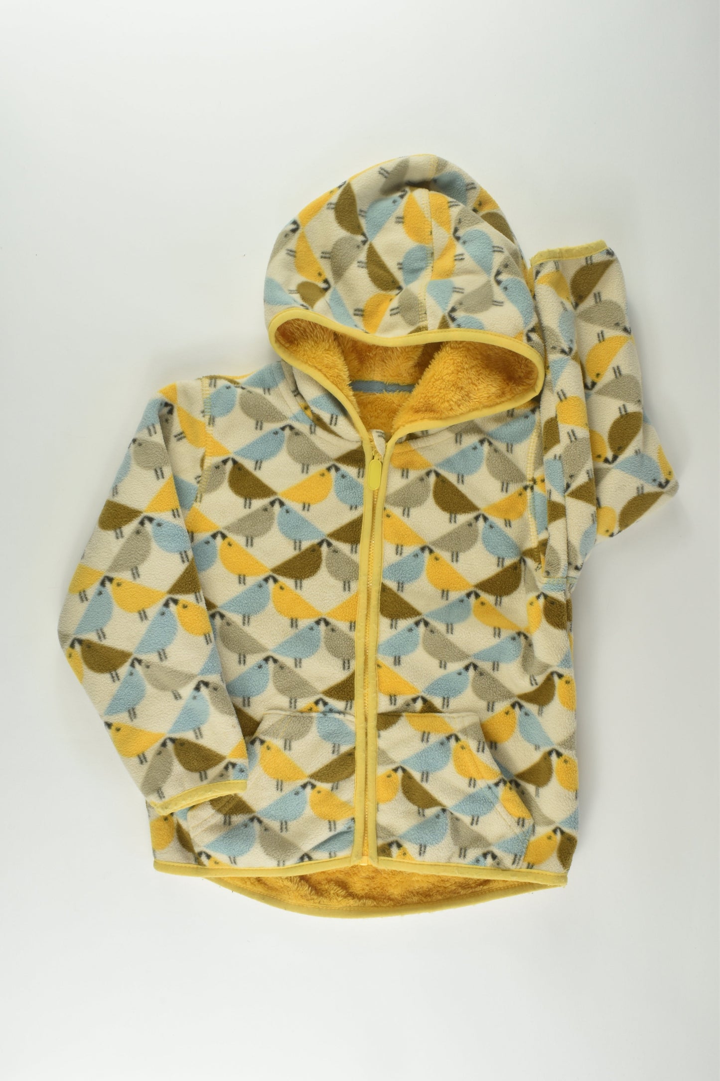Brand Unknown Size approx 5 Bird Fleeze Zip Jumper