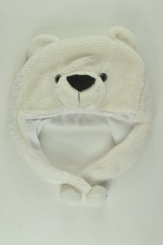 Brand Unknown Size approx 6-10 Polar Bear Beanie