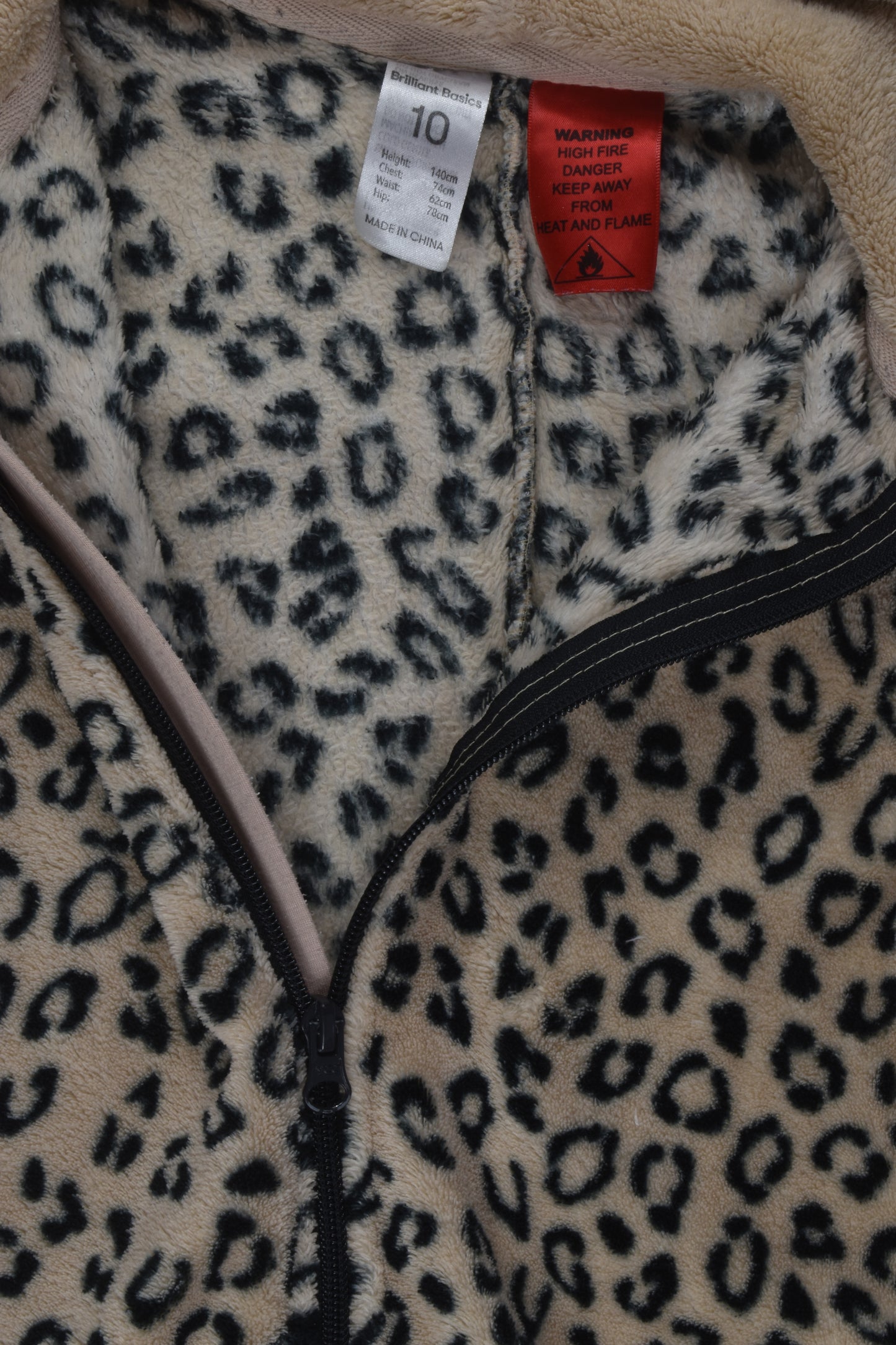 Brilliant Basics Size 10 Giraffe Fleece Suit