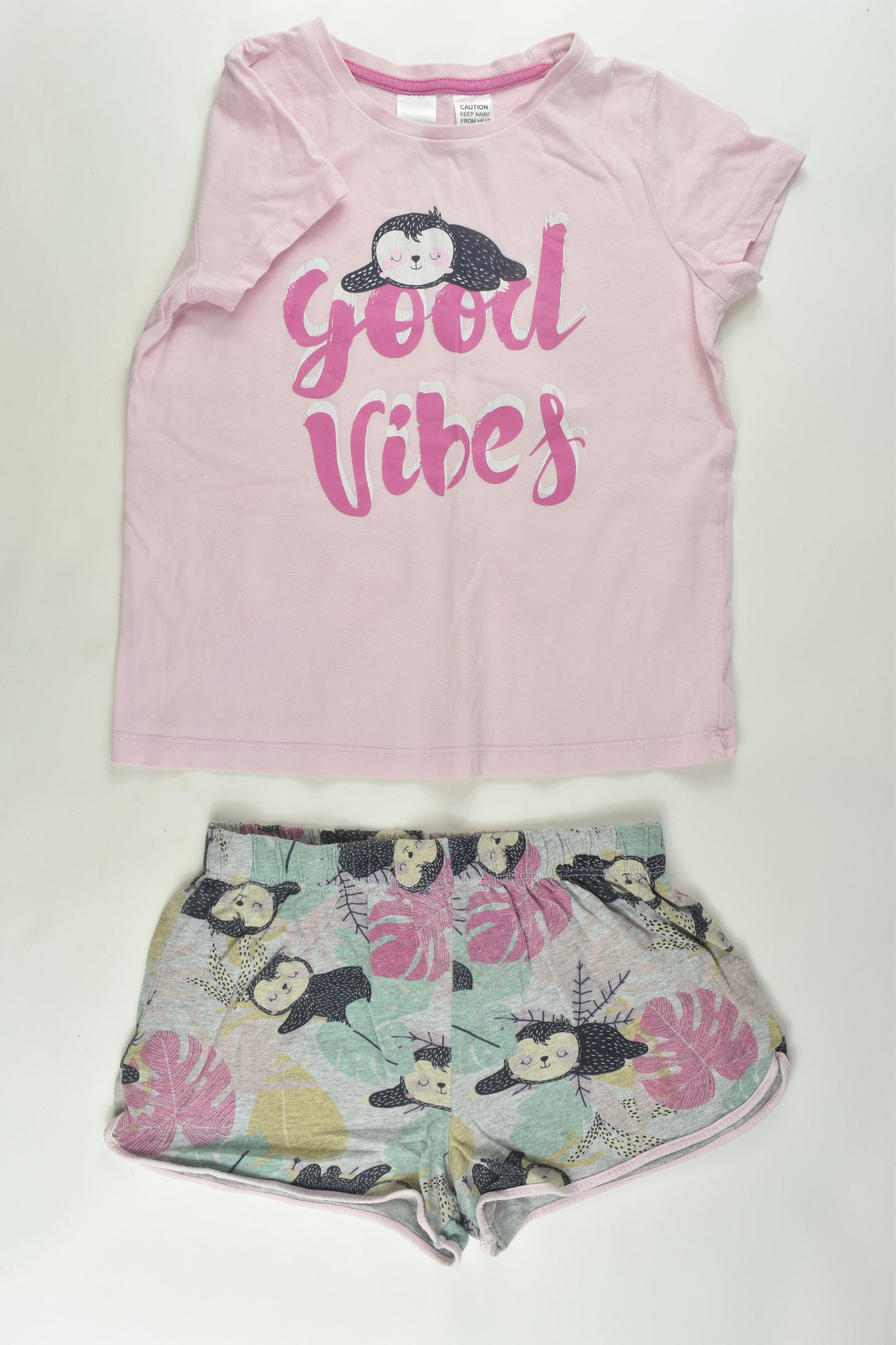Brilliant Basics Size 10 Sloth Short Pyjamas