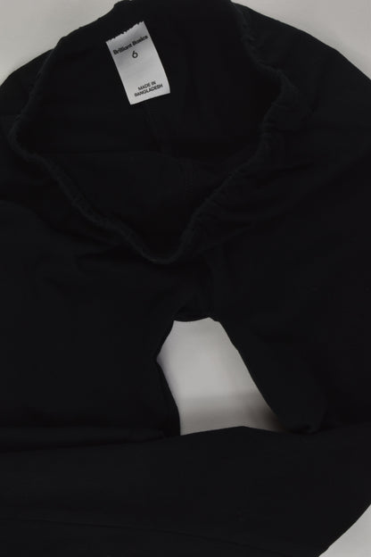 Brilliant Basics Size 6 Organic Black Leggings