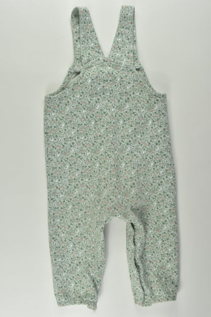 Carter's Size 0 (12m) Floral Overalls