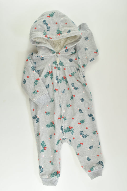 Carter's Size 0 Berries Fleece Suit