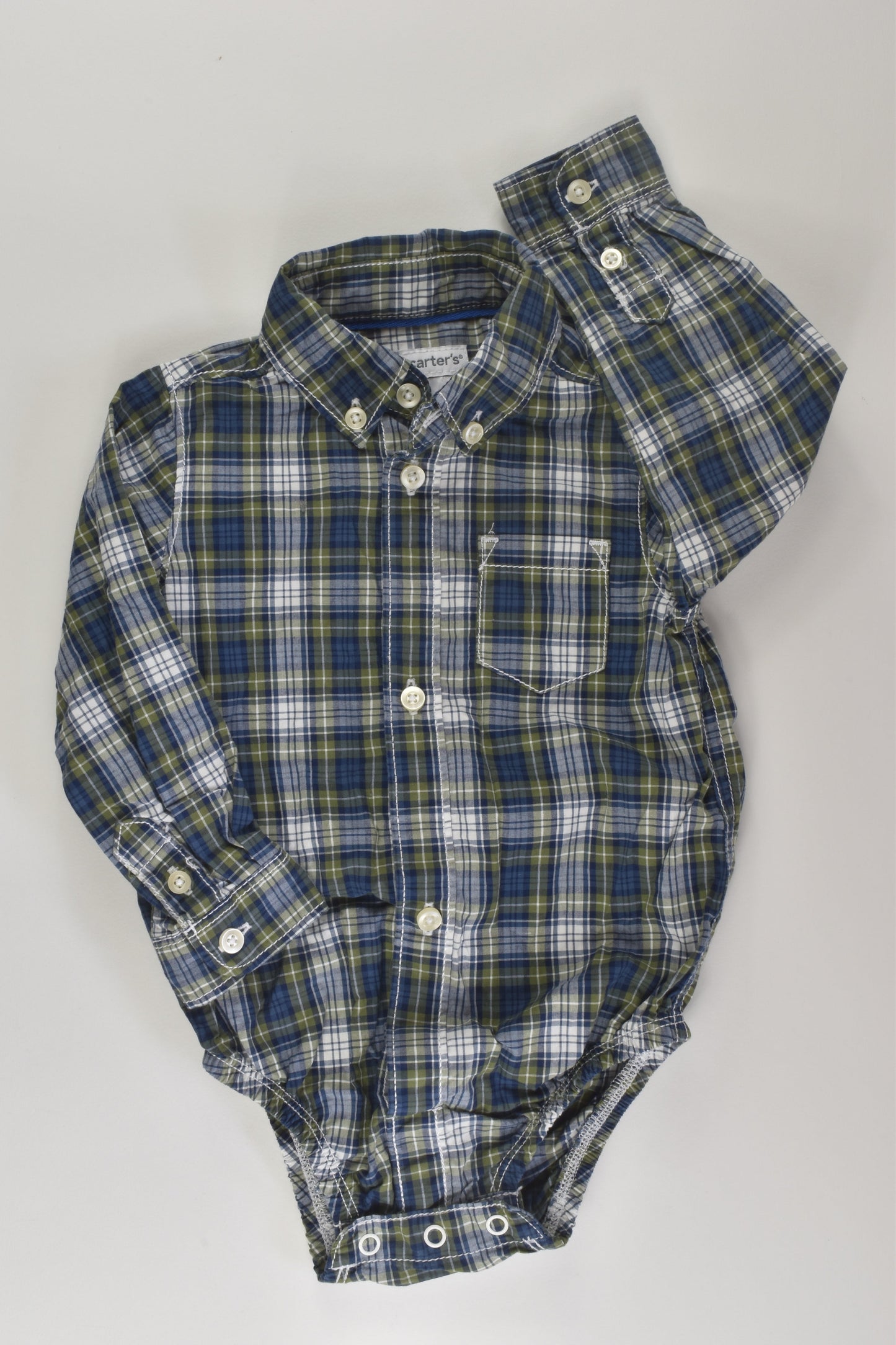 Carter's Size 0 Button Up Bodysuit