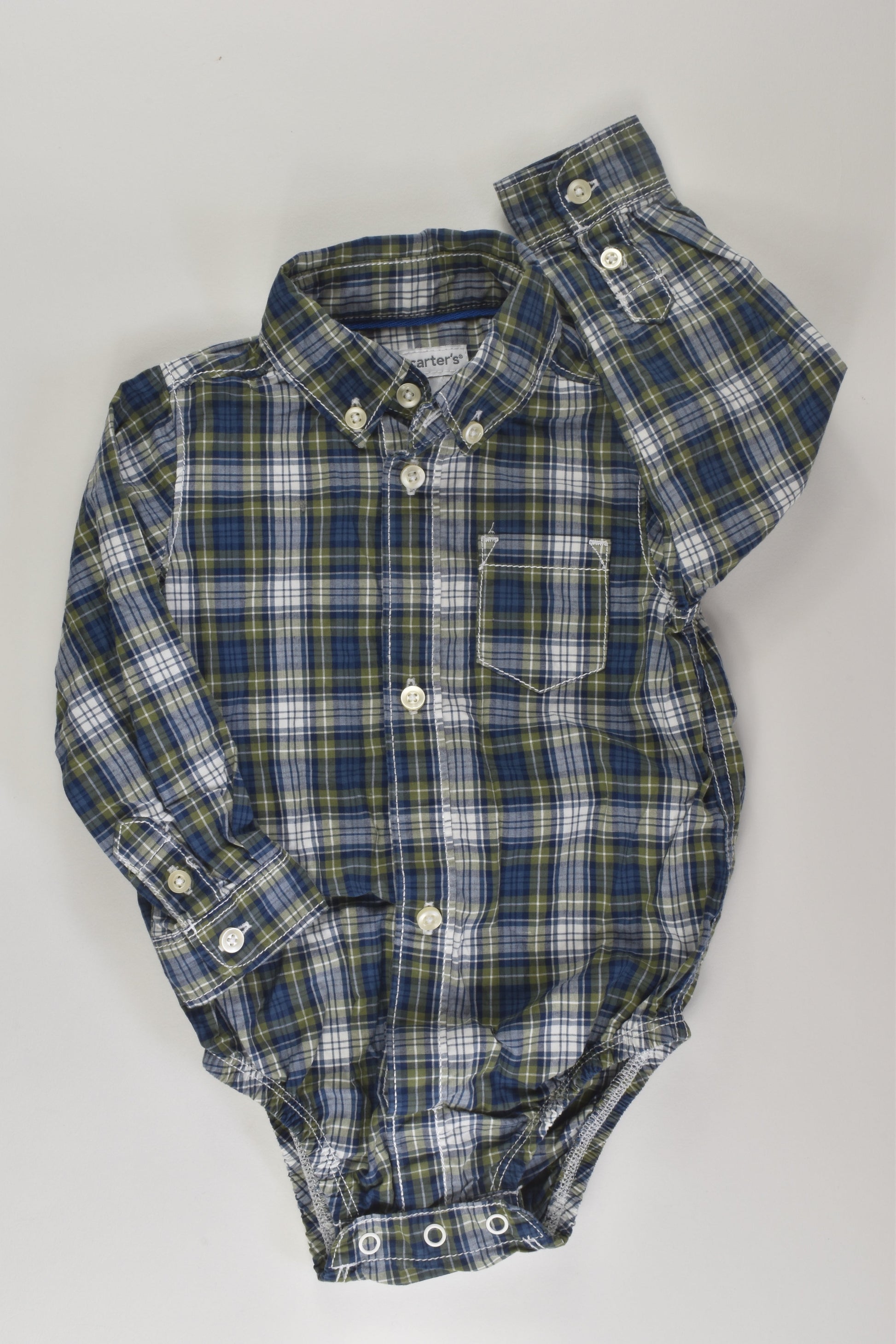 Carter's Size 0 Button Up Bodysuit