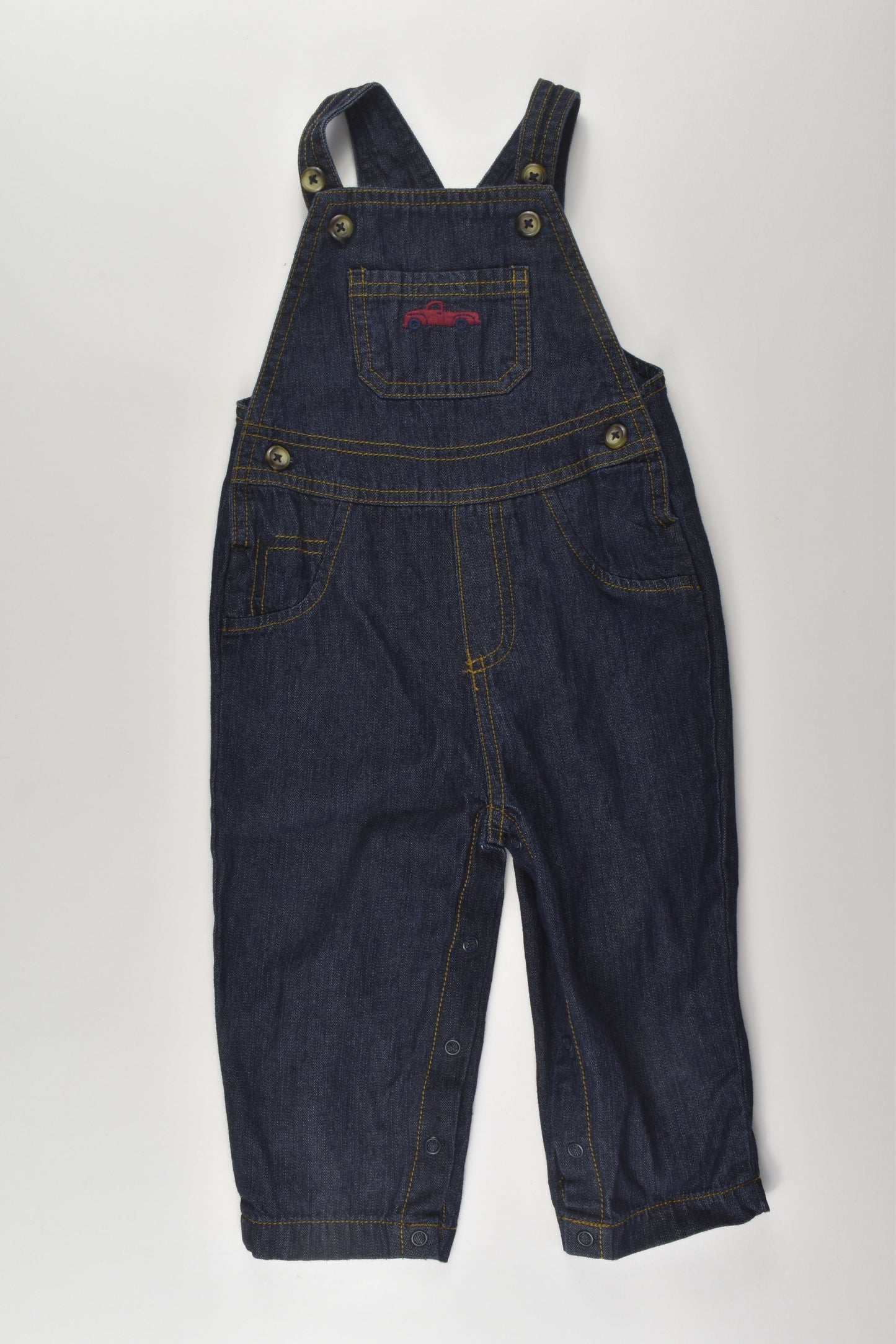 Carter's Size 1 (12 months) Denim Overalls