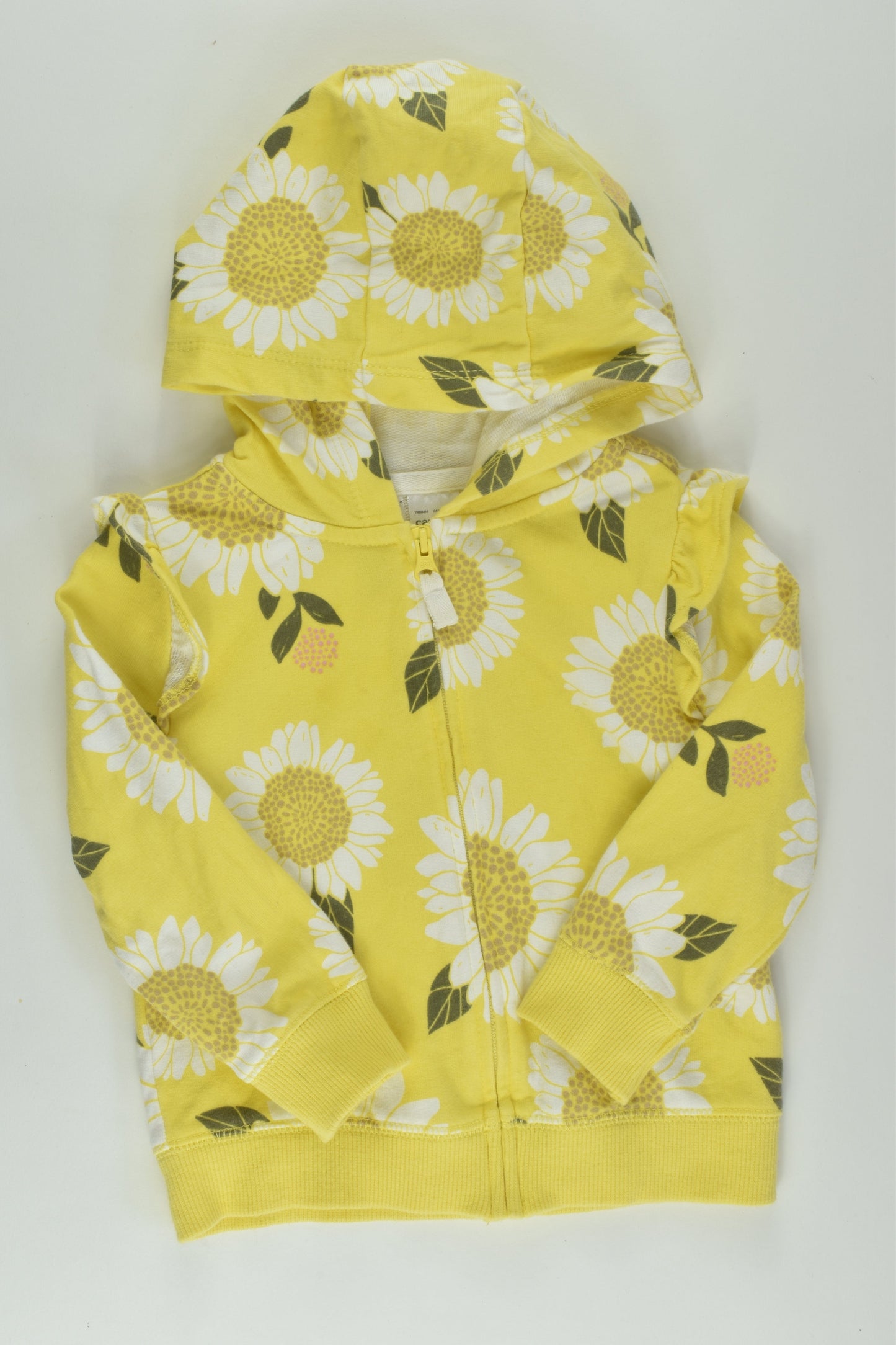 Carter's Size 1 Flower Zip Jumper