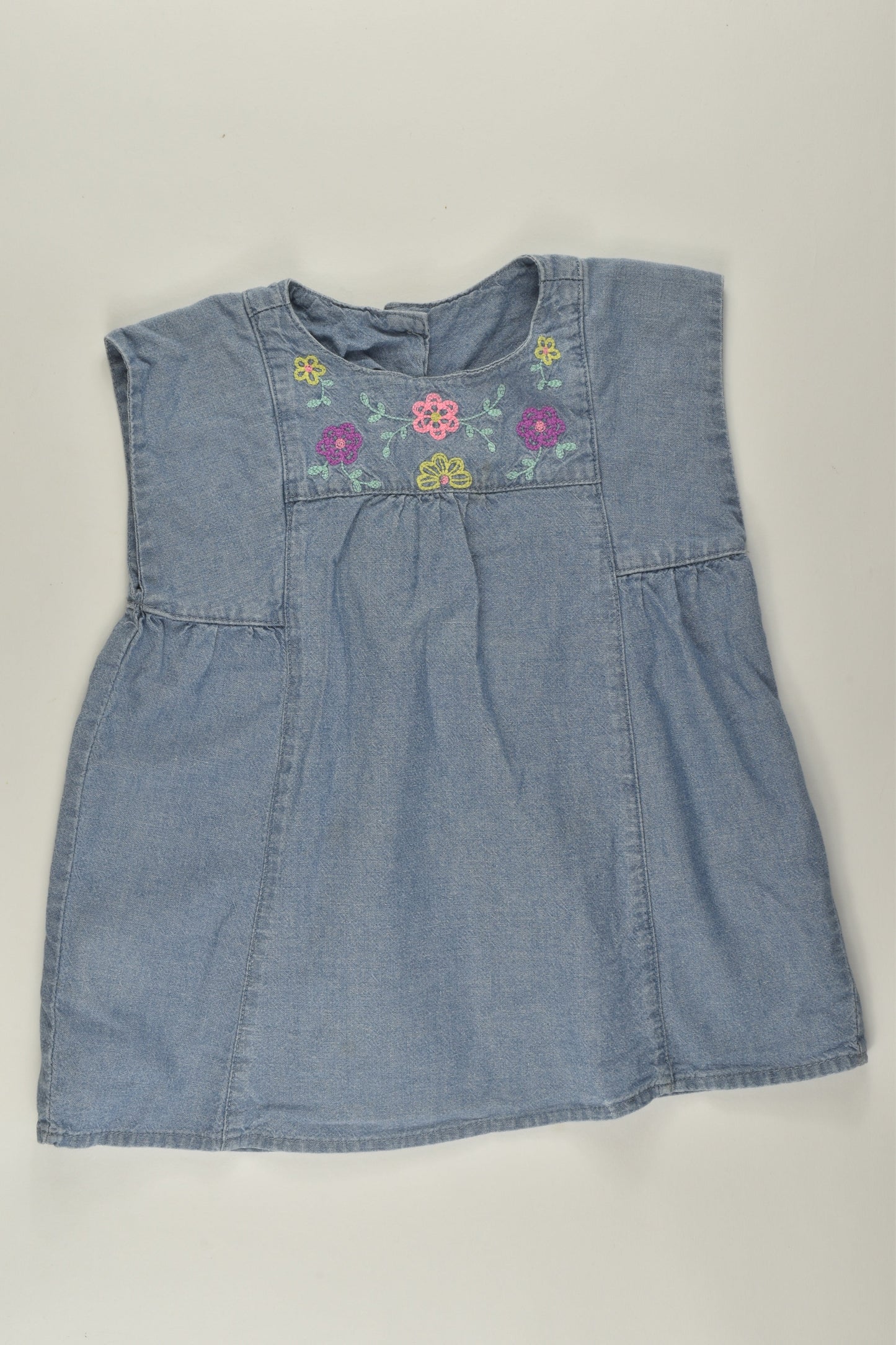 Carter's Size 2 Denim Embroidery Blouse