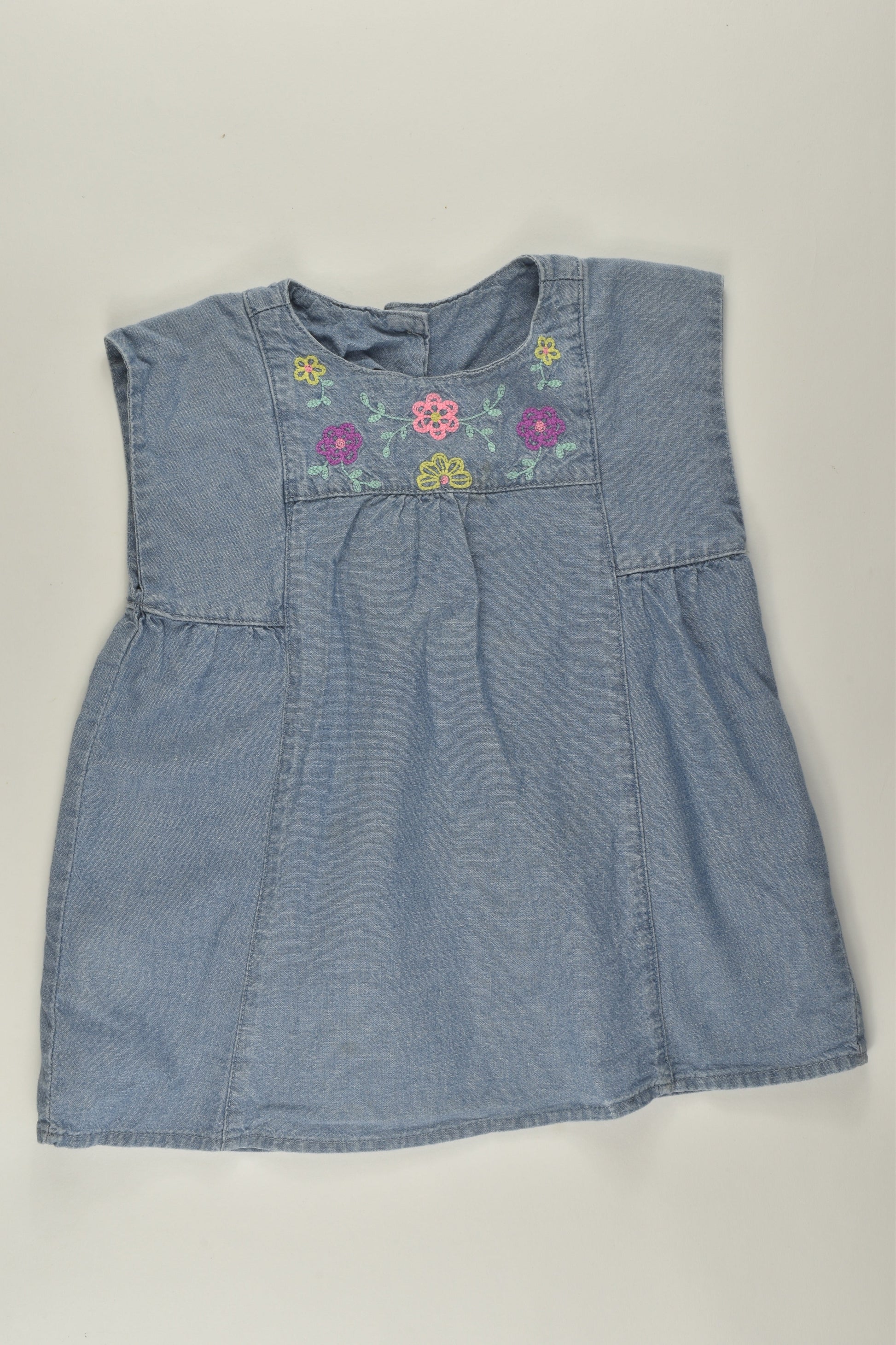 Carter's Size 2 Denim Embroidery Blouse