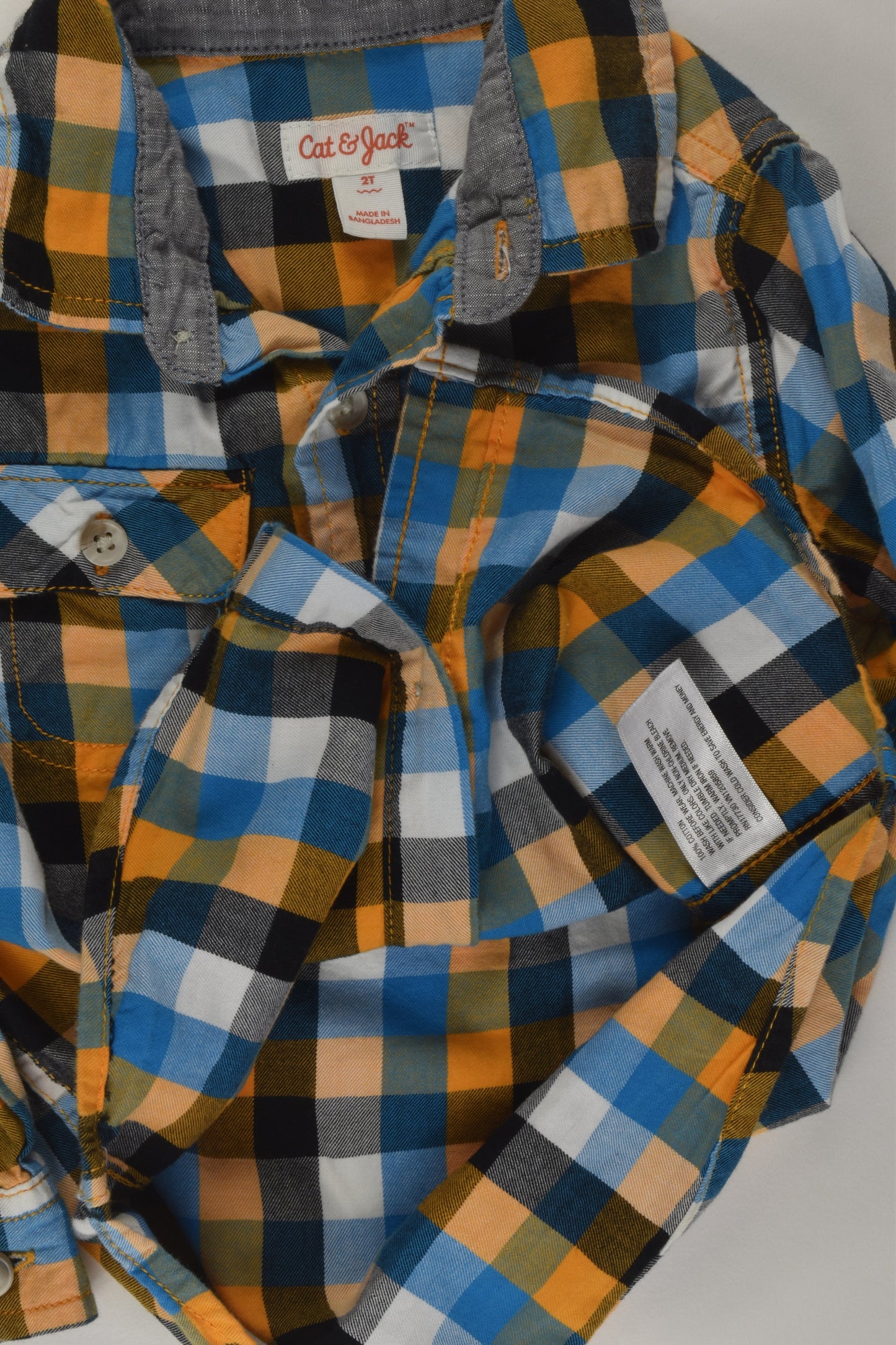 Cat & Jack Size 2 Checked Shirt
