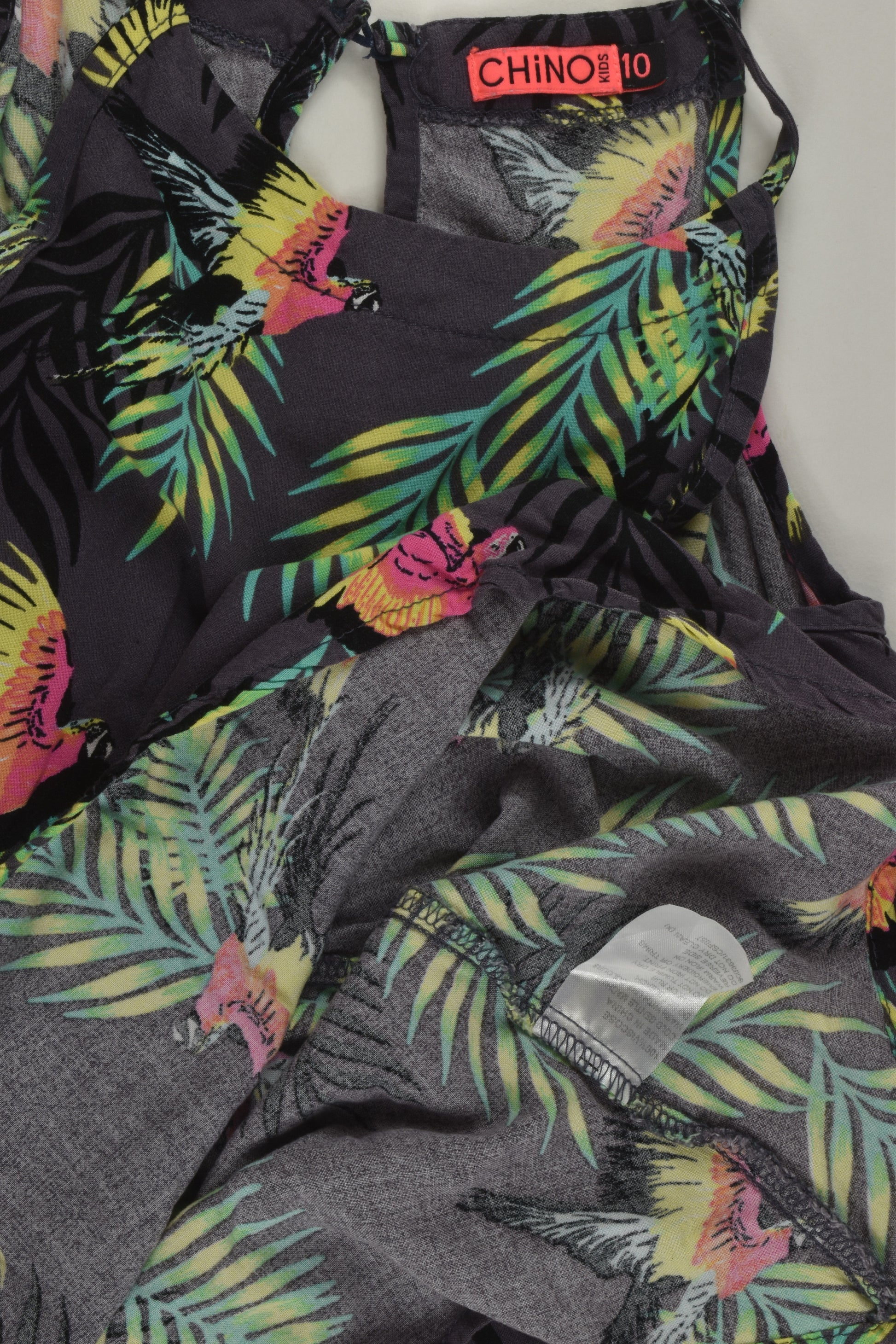 Chino Kids Size 10 Parrot Dress