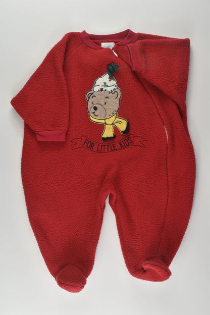 Confetti Size 0 Bear Fleece Suit